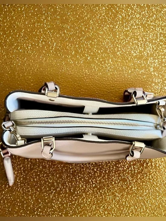 Kate Spade Warm Beige Multi Colorblock Leila Satchel - Picture 10 of 10